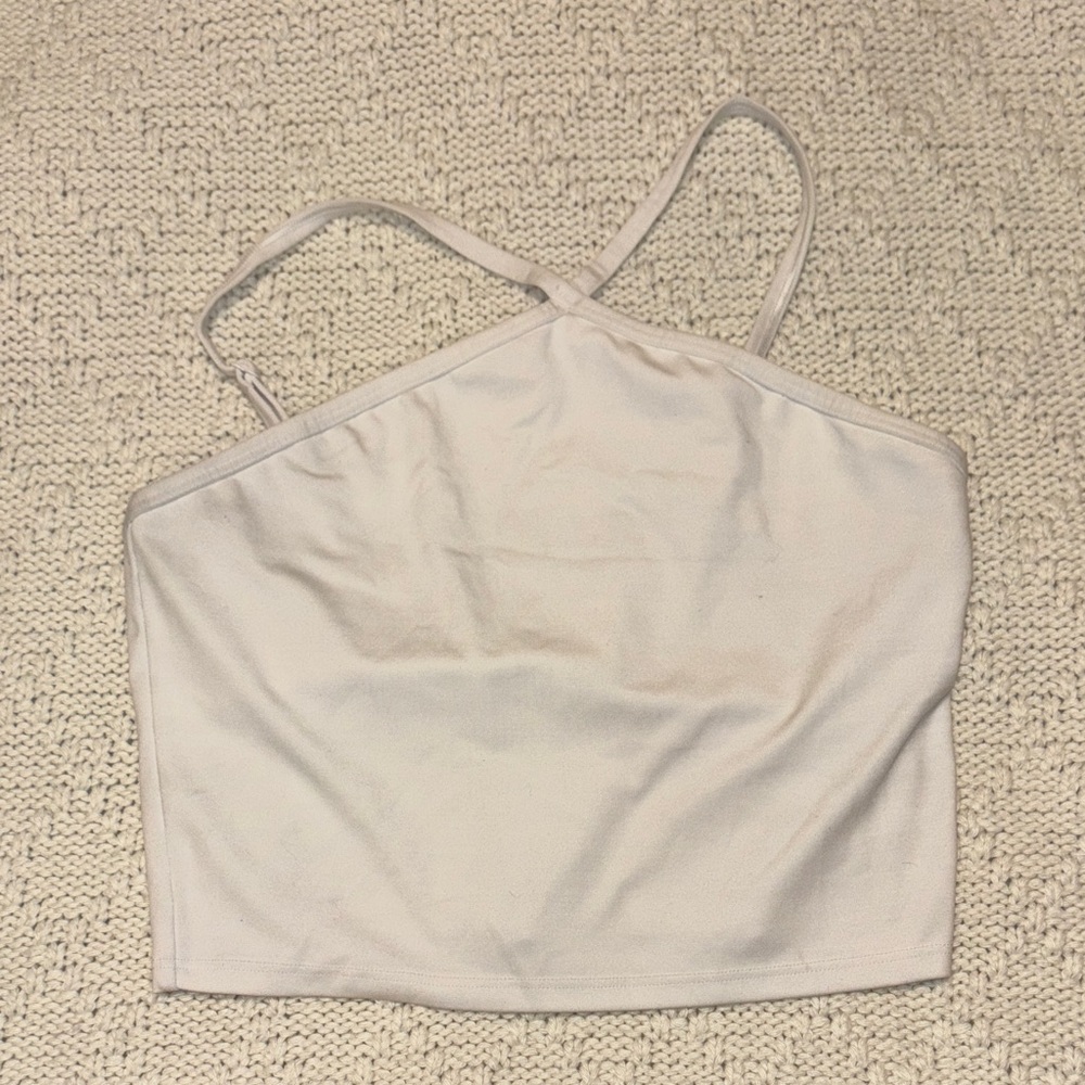 GAP Cream Halter Top